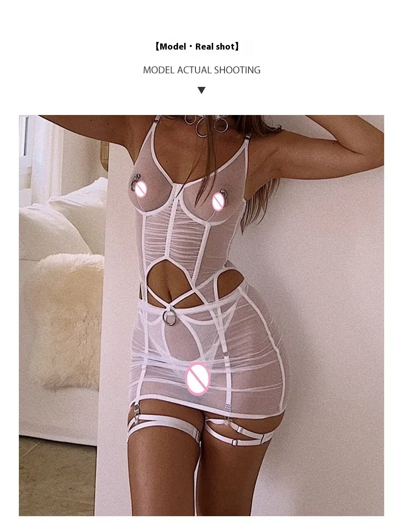 Sexy Lingerie Fishbone Push Up Bra Set