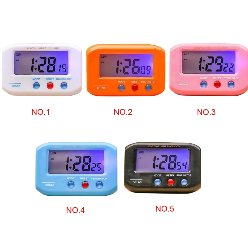 120A portable electronic clock with luminous