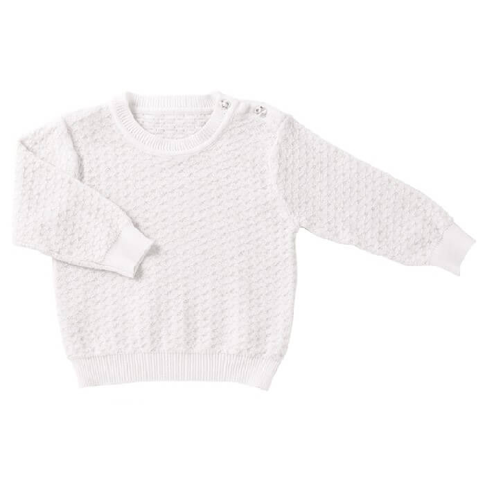 Knitted Jumper White Glitter | 2-3y