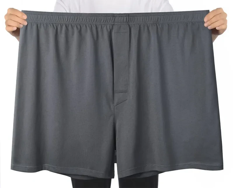 Men's Plus Size High Waist Pure Cotton Loose Shorts