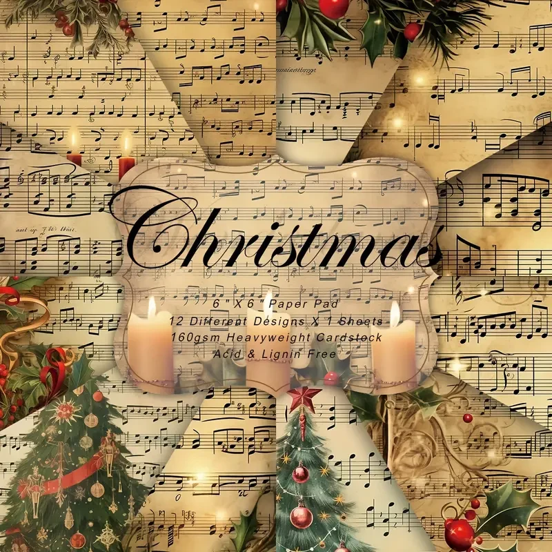 Vintage Christmas Cardstock