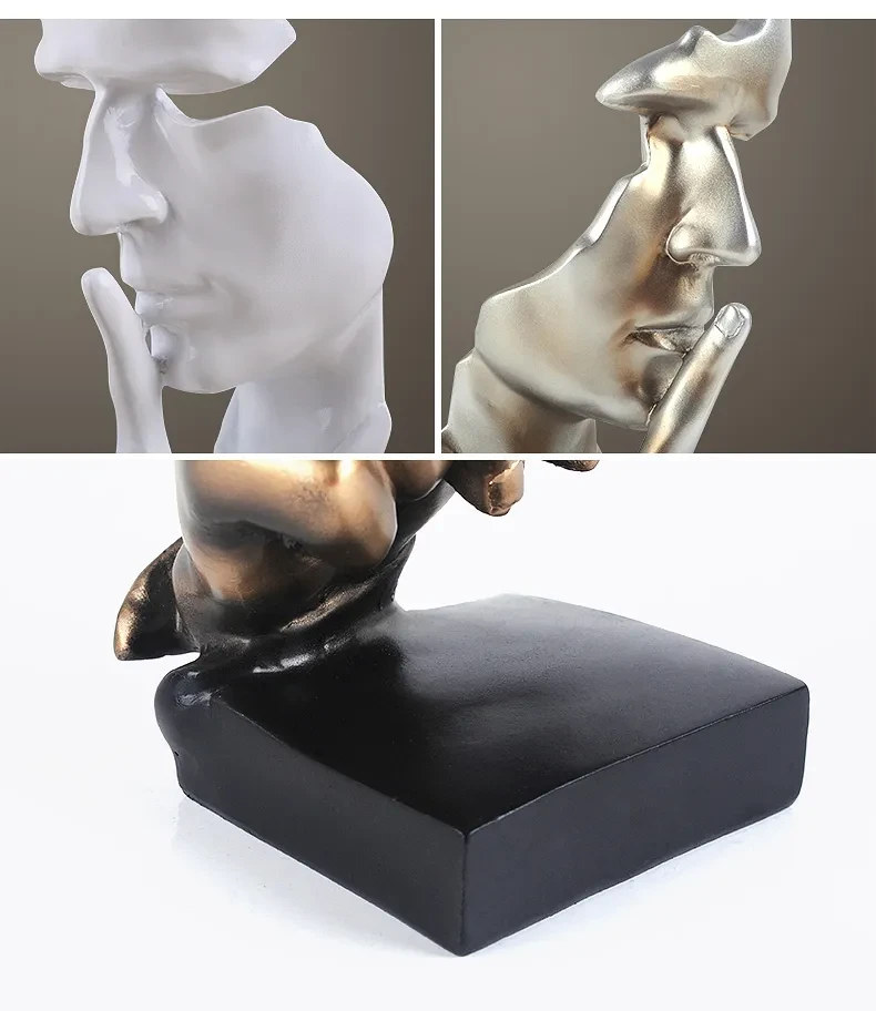 Silence is a gold ornaments office ornament