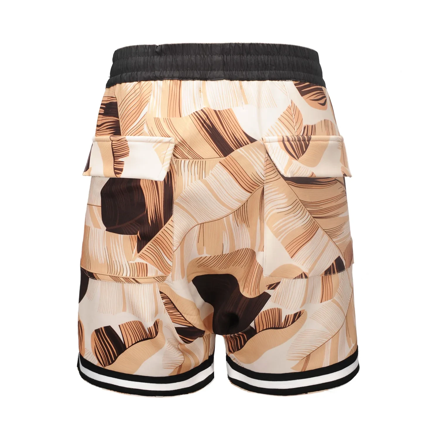 Vintage Casual Loose Fitting Floral Leaf Shorts