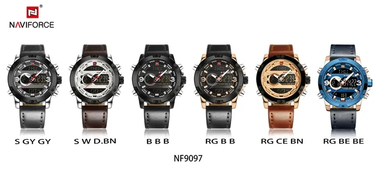 Dual display luminous electronic watch waterproof sports watch men