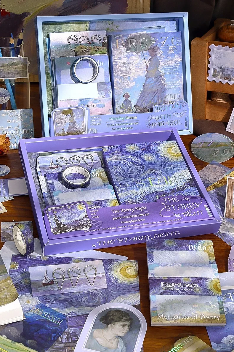 Hand Account Suit Creative Journal Book Gift Box Retro Style Simple Artistic Plaid Notebook