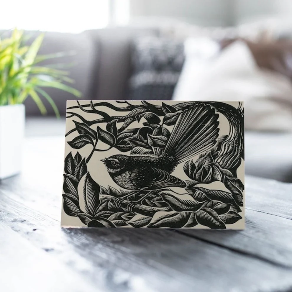 E. Mervyn Taylor - Card - Piwakawaka; 1951