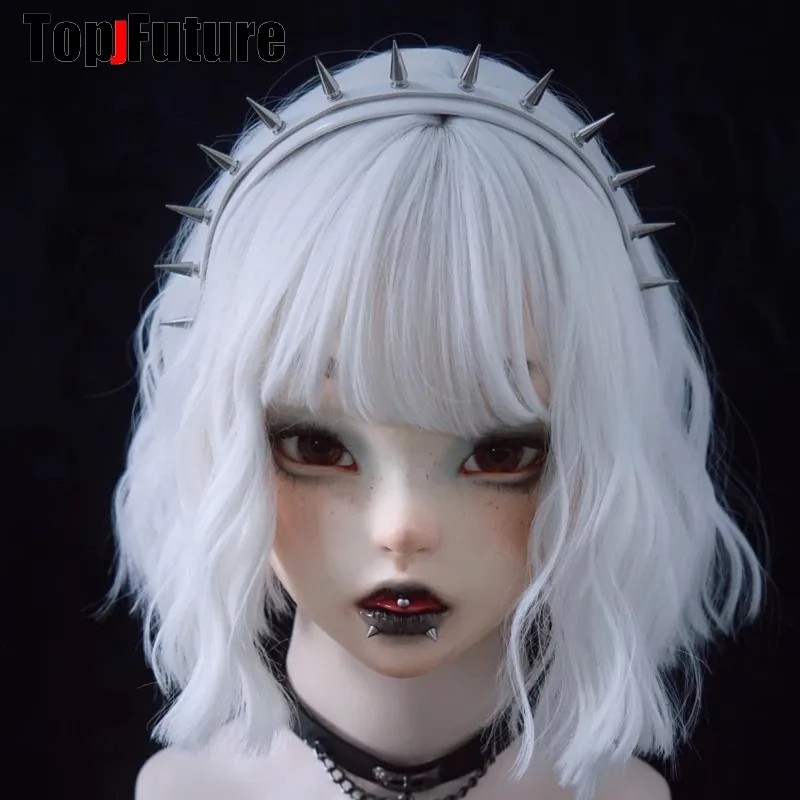 Streetwear Y2K Girl Women Gothic Lolita Cosplay Harajuku Punk Steampunk Spike Hairbands Hairband Hair Hoop