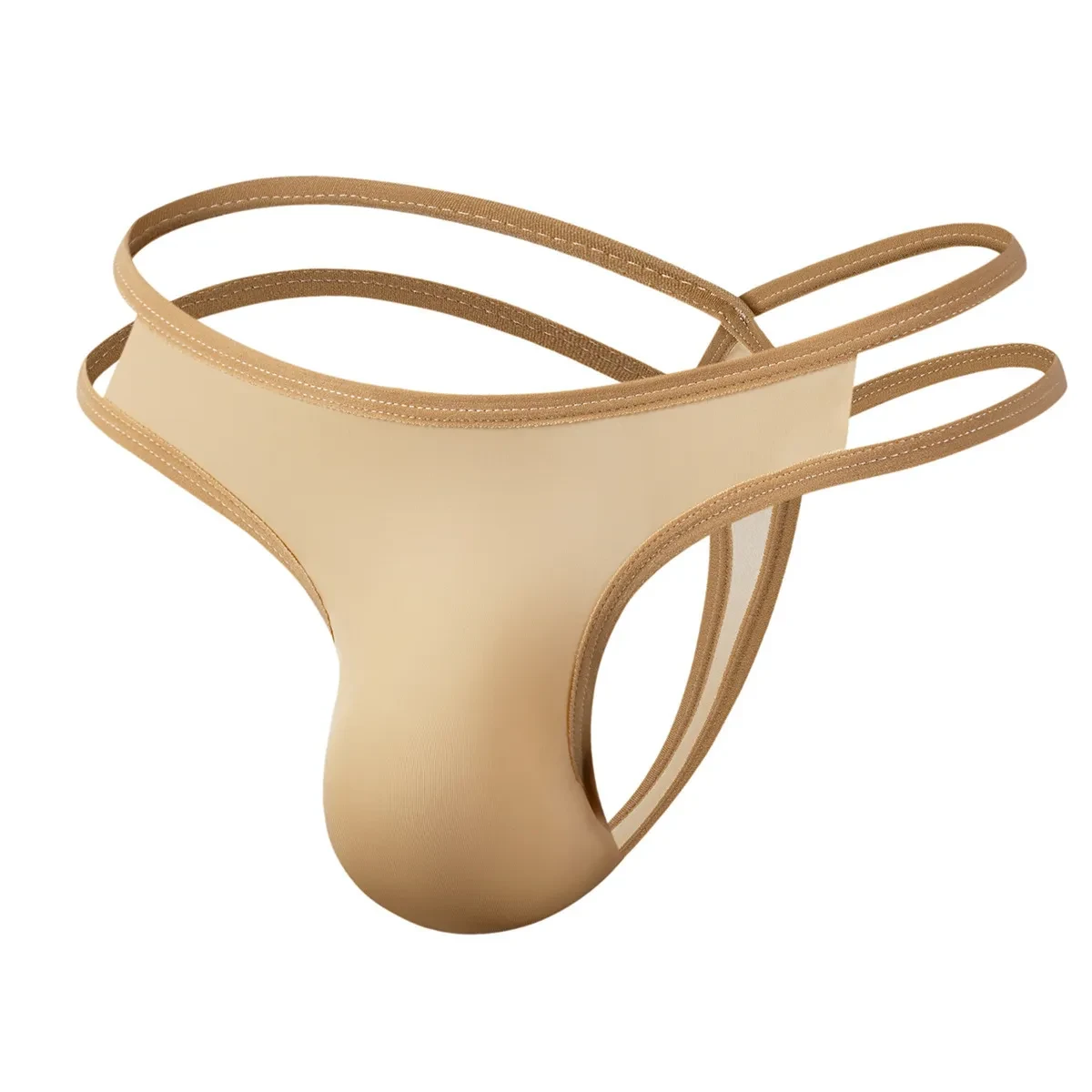 Low Waist Ultra-thin Silky Men's Thong Skin colour