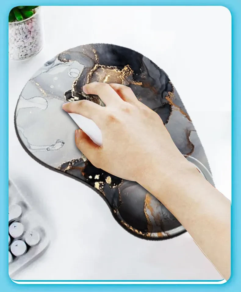 E-Commerce Wristband Rubber Sole Keyboard Pad Flower Game Office Set