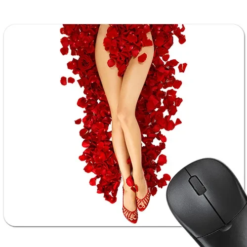 Sexy red lips rubber non-slip mouse pad table mat game mat