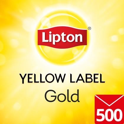 Tea Bag Yellow Label Gold Envelope - Dry Store