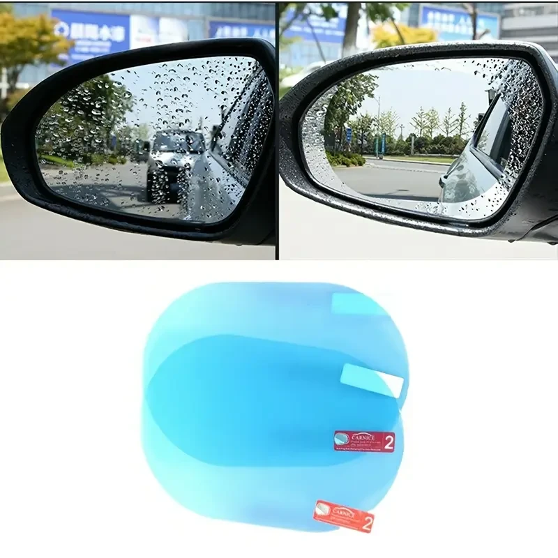 4pcs Anti-Rain Fog Mirror Films