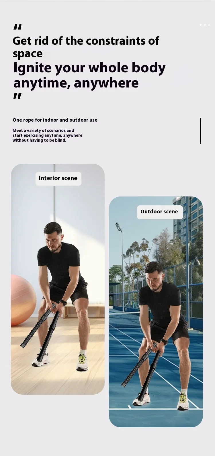 Adjustable Home Battle Ropes