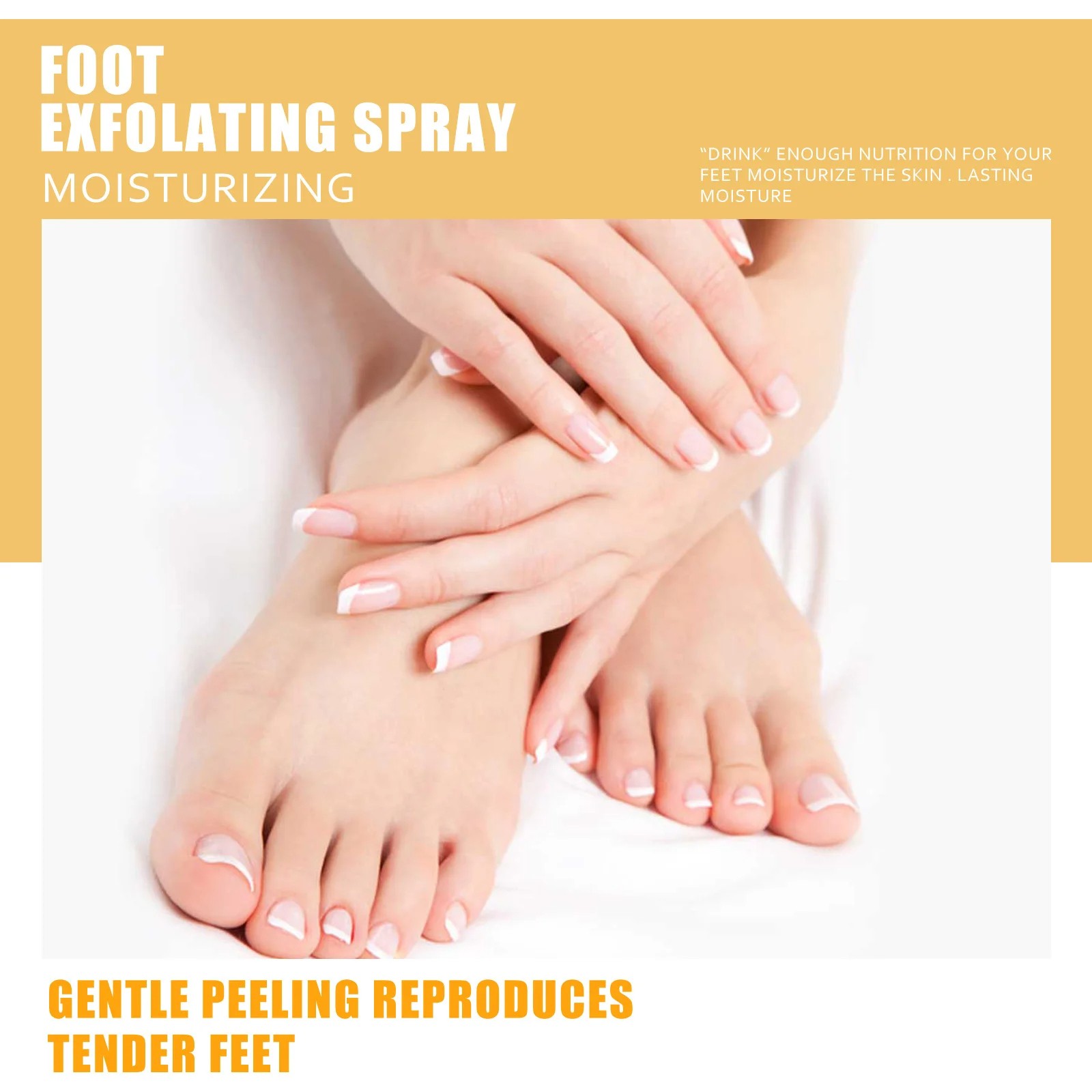 Foot Exfoliating Spray - Repair, Brightening, Anti-Drying, Calluses and Dead Skin Removal