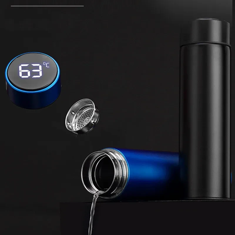 Intelligent Temperature Measuring Water Cup With Stainless Steel Vacuum Flask