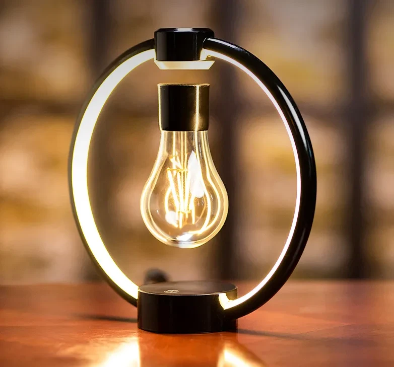 Magnetic Levitation Bulb Retro Bedroom Bedside LED Eye Protection Night Light