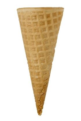 Cones Waffle Ice Cream Vanilla Flavoured Rolled Sugar