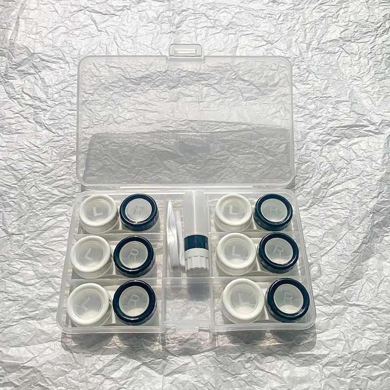 Contact Lens Case For Women, Multiple Packs, Portable And Compact